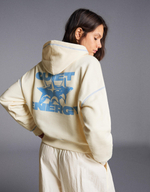 Женское худи с капюшоном и принтом - BERSHKA