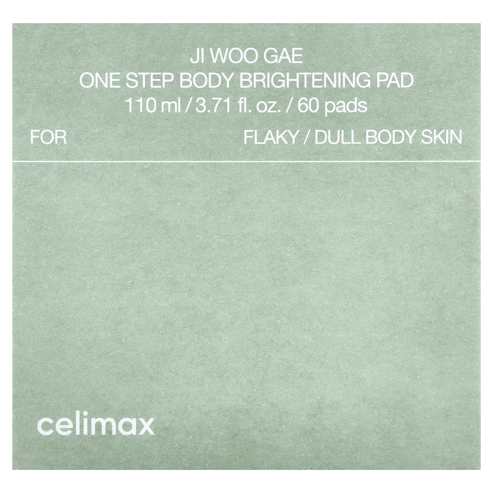 Celimax, Ji Woo Gae, One Step, осветляющие диски для тела, 60 шт., 110 мл (3,71 жидк. унции)
