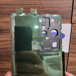 Крышка для Samsung S21 Ultra - задняя стеклянная панель "хорошее качество" (бронзового цвета)