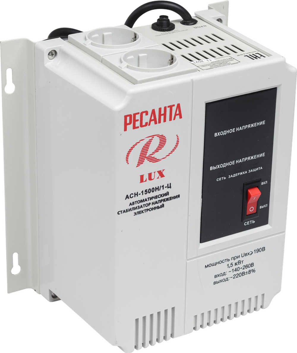 Стабилизатор напряжения серии LUX Ресанта АСН-1500Н/1-Ц