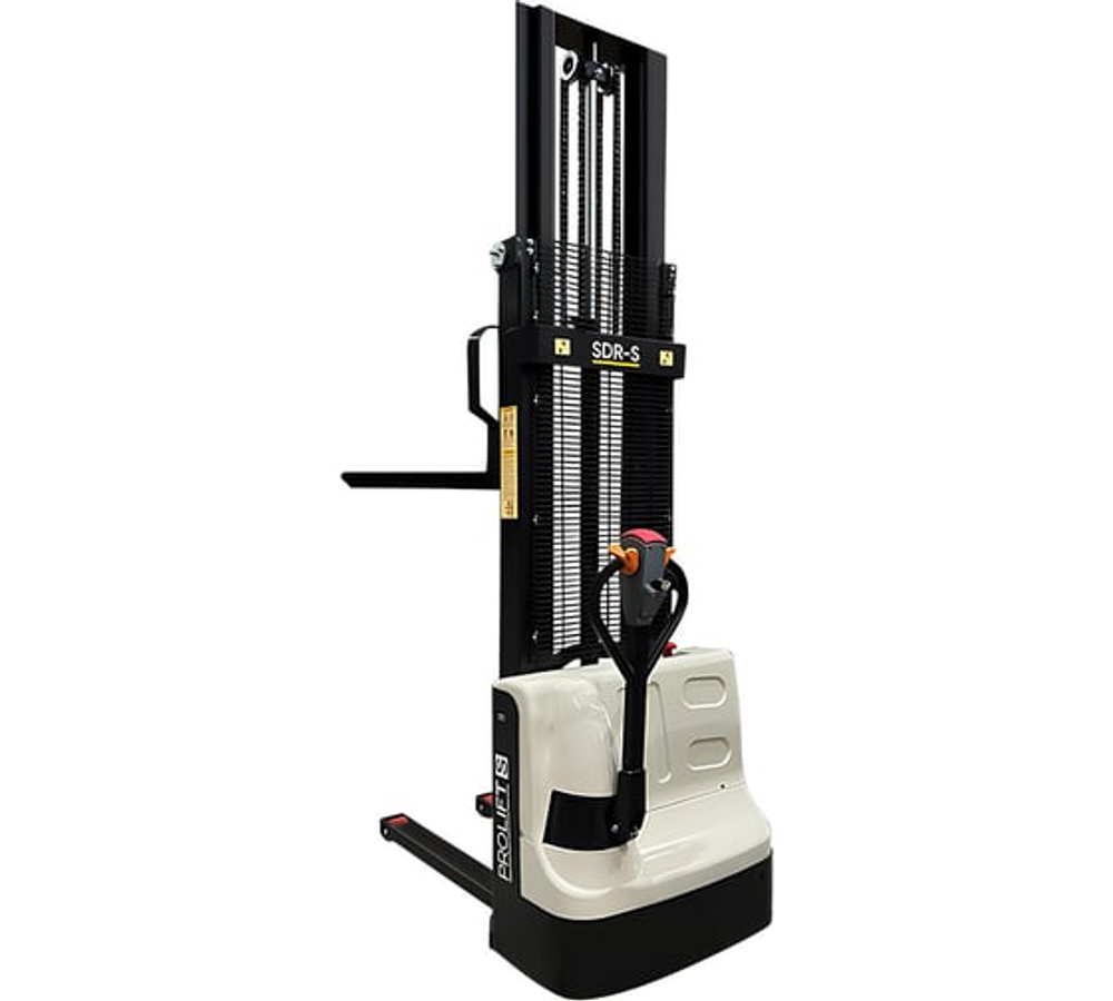 Штабелёр самоходный PROLIFT SDR1230S M2, 1200 кг, подъём 3000 мм, вилы 1150 мм, гелевая АКБ 24 В / 85 Ач