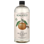 Koala Eco, натуральное средство для мытья фруктов и овощей, сменная упаковка, эфирное масло австралийского мандарина, 1 л (33,8 жидк. унции)