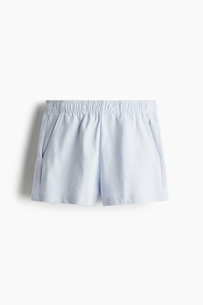 Хлопковые трикотажные шорты на резинке - H&M