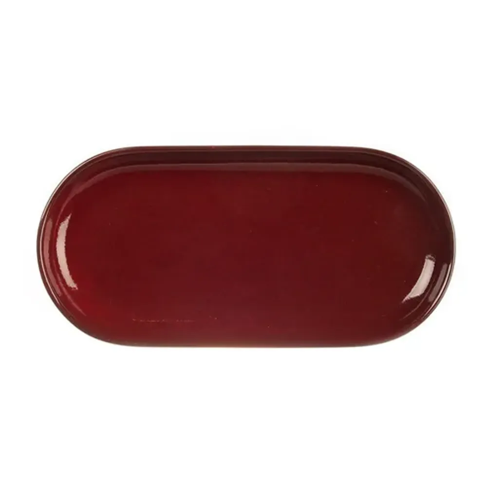 Блюдо овальное 29,5*14 см h2,6 см Evolution Dark Red P.L. Proff Cuisine [1]