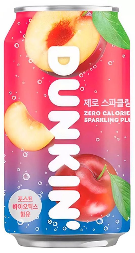 Газированный напиток Со Вкусом Сливы Dunkin Donuts Sparkling Plum 0.35 - банка