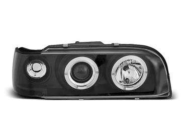 Передние фары ANGEL EYES BLACK для Volvo 850