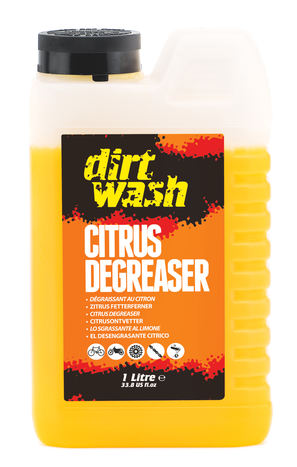 Очиститель для цепи/перекл. DIRTWASH CITRUS DEGREASER жидкий 1л (20) WELDTITE (Англия)