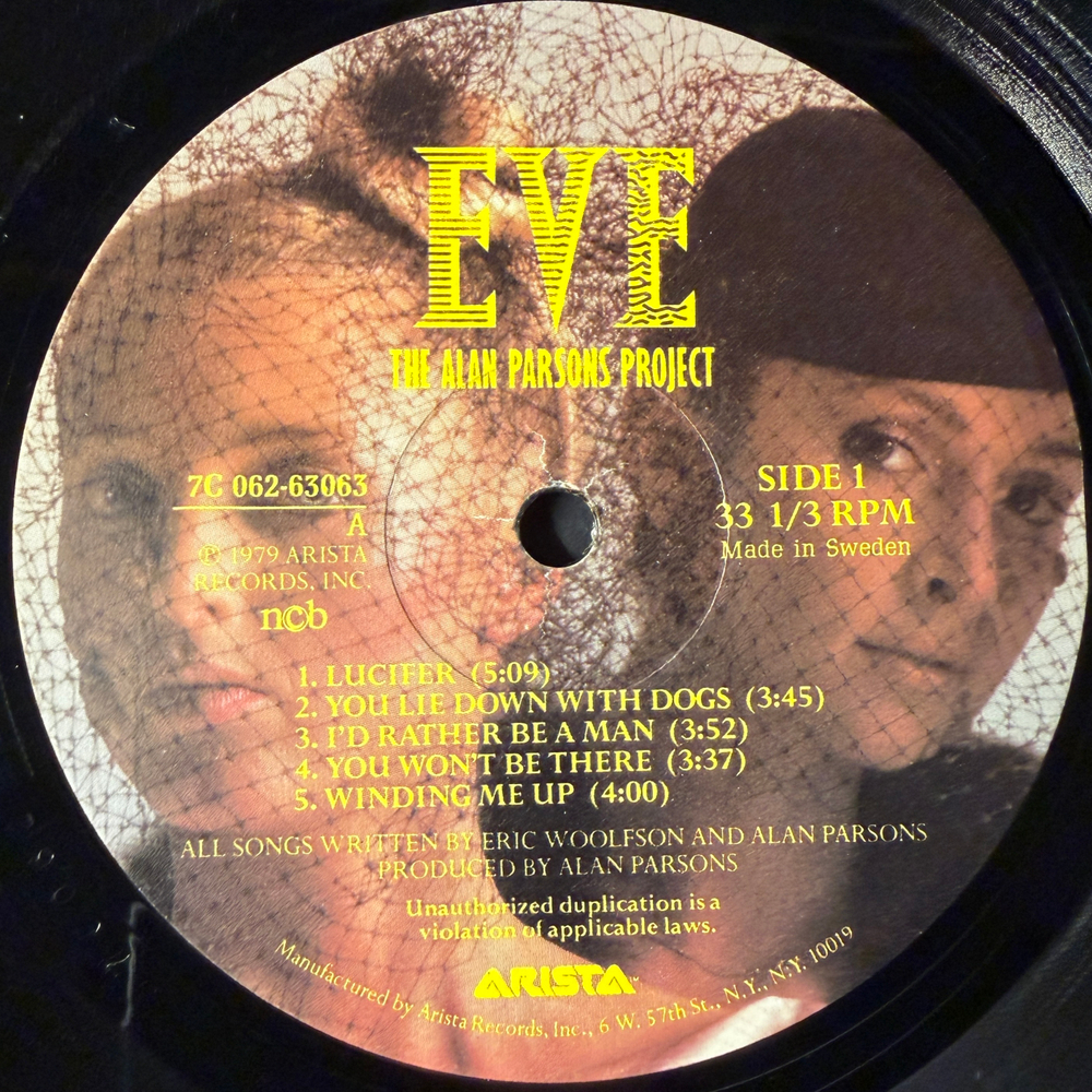 The Alan Parsons Project ‎– Eve (Скандинавия 1979г.)