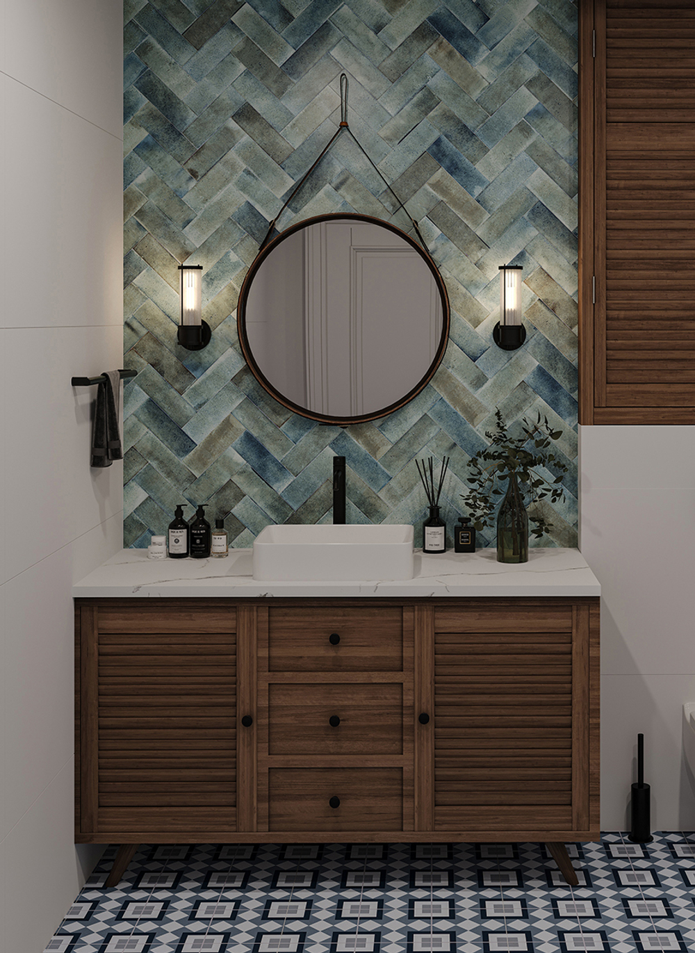 Smile Tile Jazz Ocean Blue 7.5x22.5