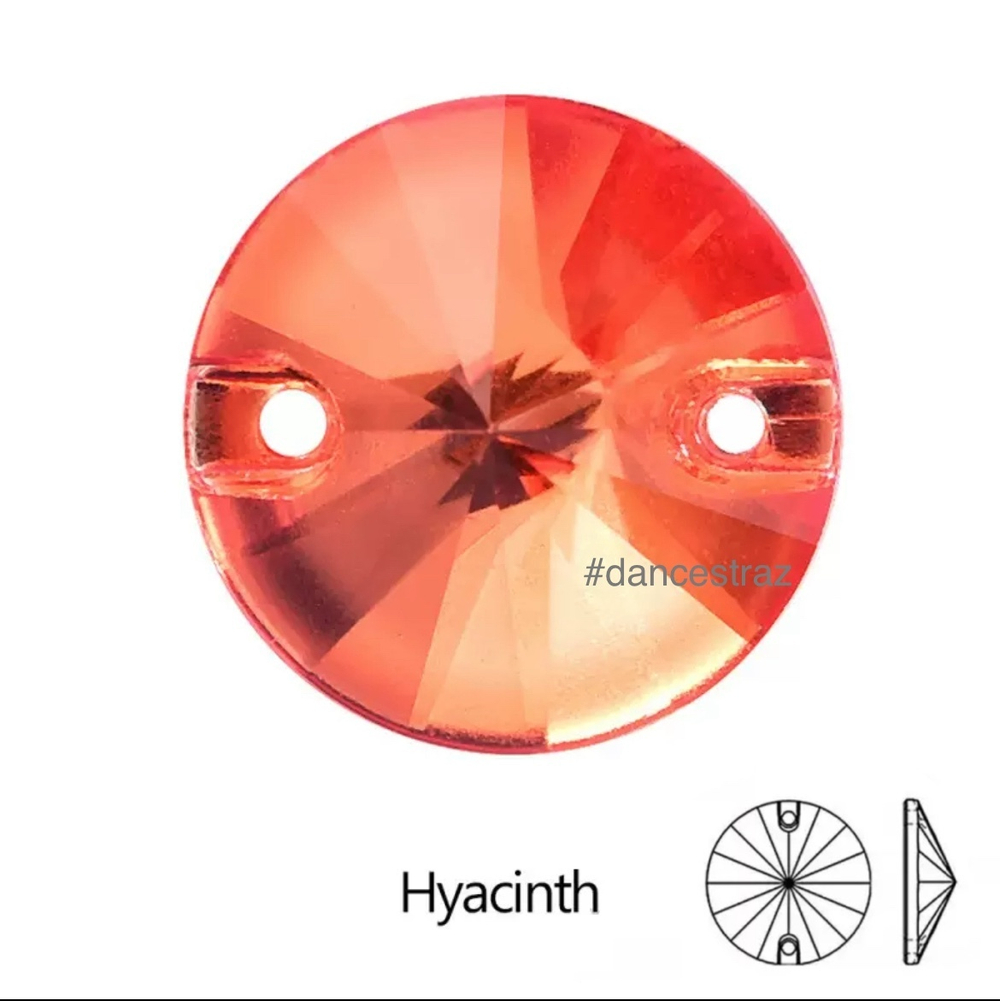 Стразы пришивные, Rivoli, Hyacinth, 236, 16mm, (72 ea/pkg), 5A+, (F2)