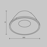 Линза для Alfa LED 24° Maytoni LensCD43-24