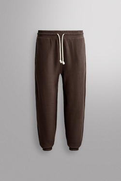 ZARA ДЖОГГЕРЫ RELAXED FIT, КОРИЧНЕВЫЙ