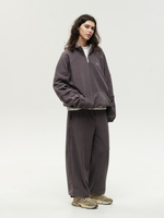 Drawstring Half-Zipped Sweatshirt Grey Excalibur