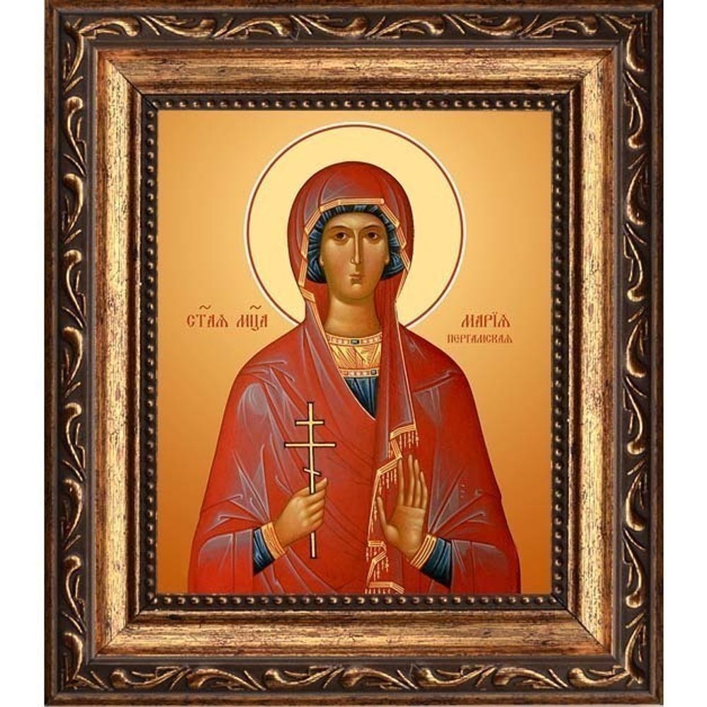 Мария Пергамская мученица. Икона на холсте.