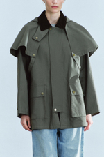 ТРЕНЧ С КАПЮШОНОМ И КОНТРАСТНЫМ ВОРОТНИКОМ — ZW COLLECTION — ZARA