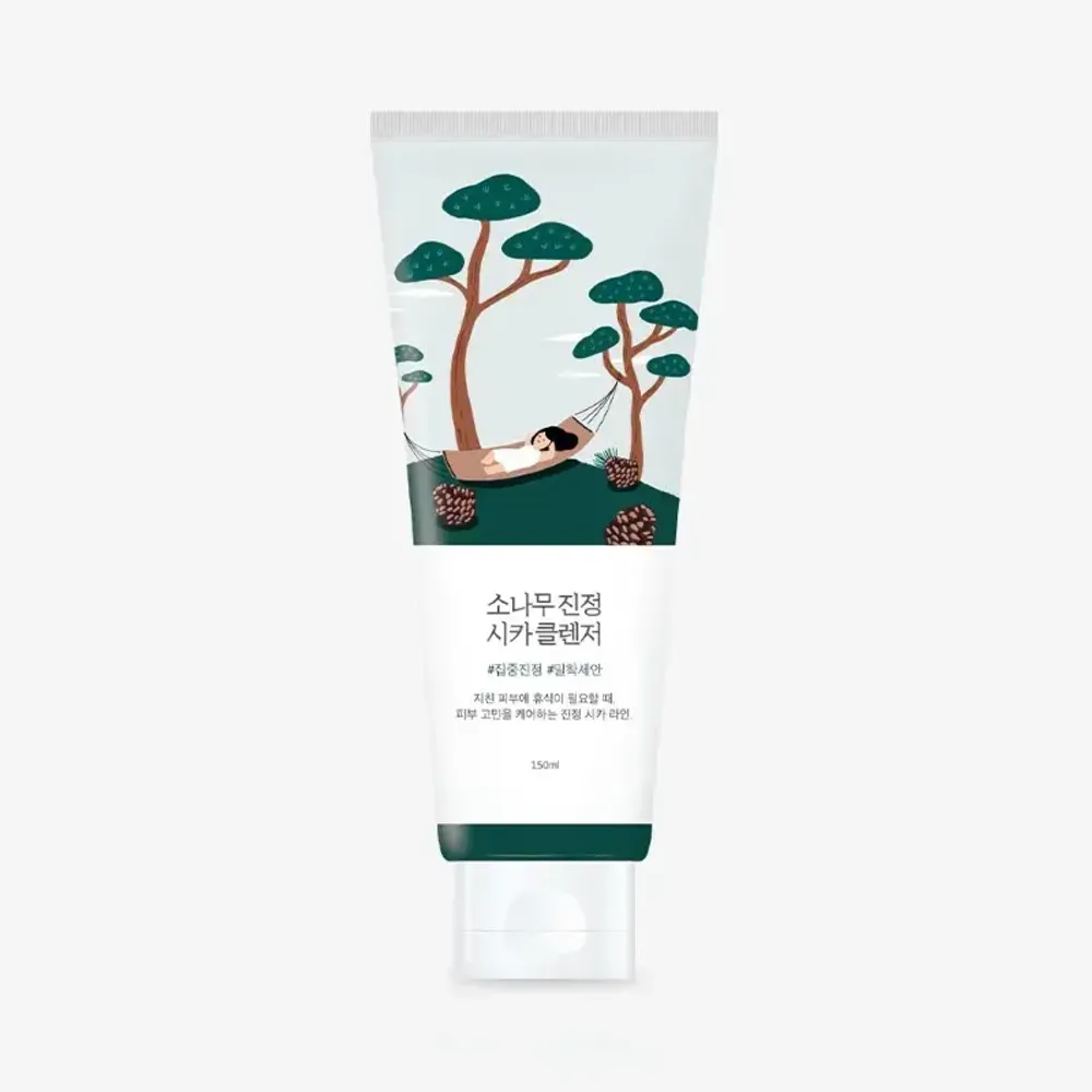 Успокаивающая очищающая пенка для лица ROUND LAB Pine Calming Cica Cleanser 150 мл. (Срок годности до 20.01.2028)