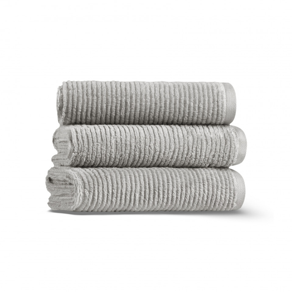 Полотенце 76x142 L'appartement Slim Ribbed fog светло-серый