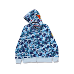 A Bathing Ape Bathing Ape Sweatshirts Cardigan Moderate No Fleece Lined Zip Closure 1m30 115 008 синий