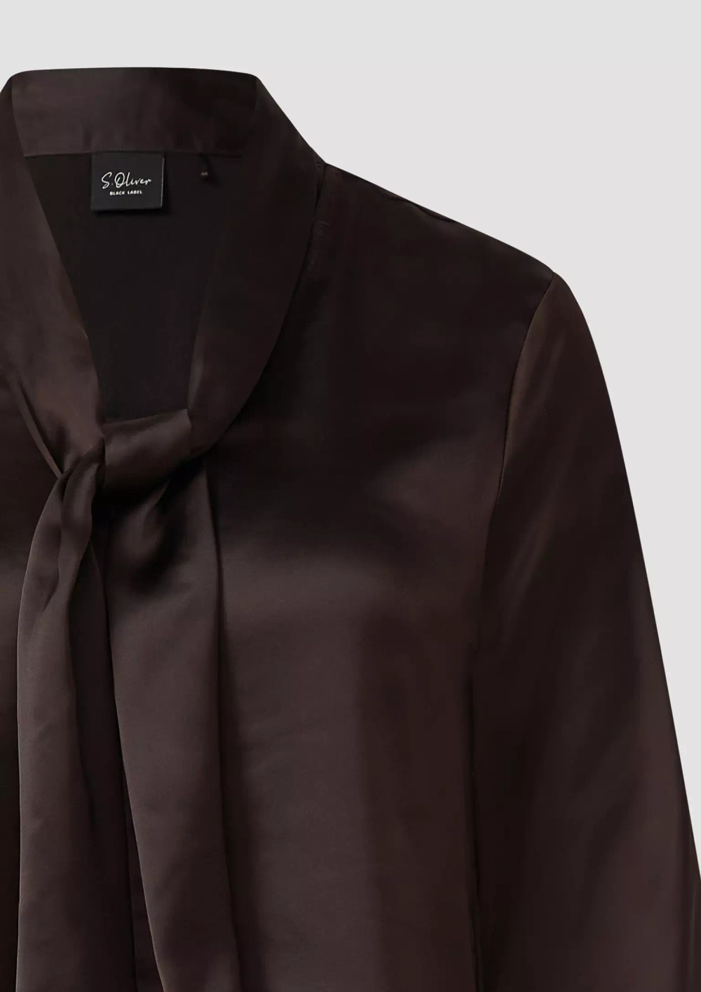 Атласная блузка с элегантным воротником Black Label