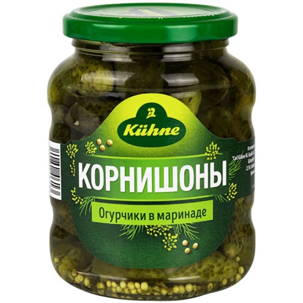 Огурчики Kuhne Отборные ст/б 330г
