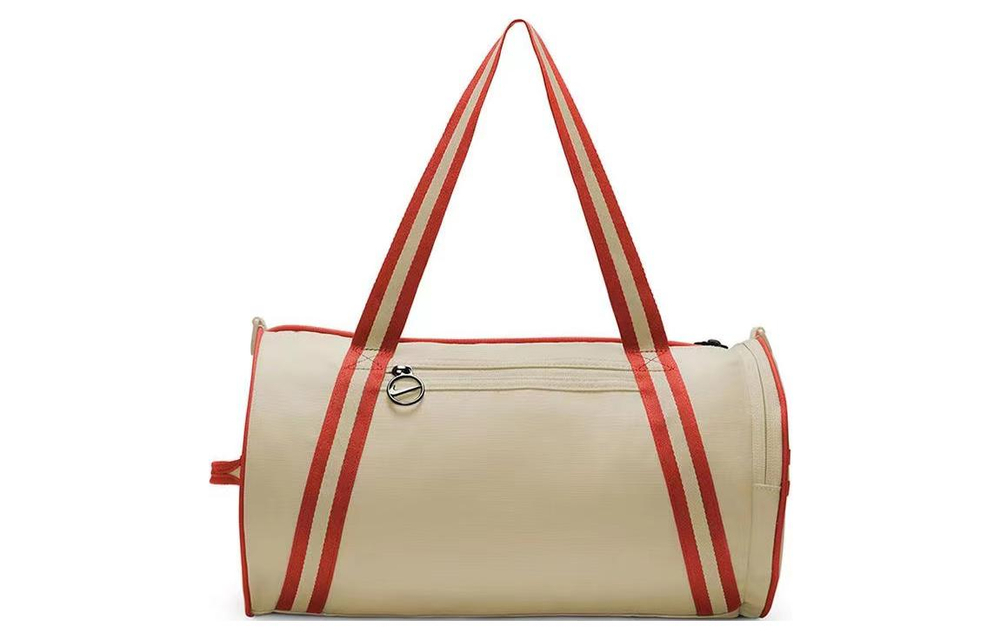Nike Zip Closure Fabric Shoulder Bag, Crossbody Bag, Handbag, Gym Bag Unisex Ecru