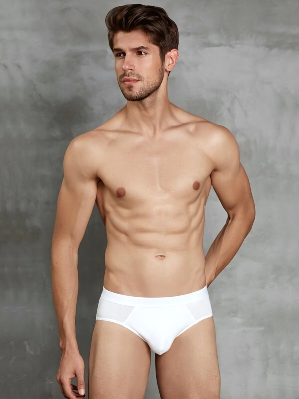 Классические мужские трусы-слипы +size из хлопкового волокна Doreanse Cotton Premium (Размер: 5X) (Цвет: черный)