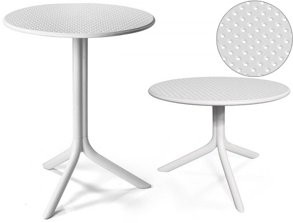 Стол пластиковый обеденный, Nardi Step + Step Mini, белый