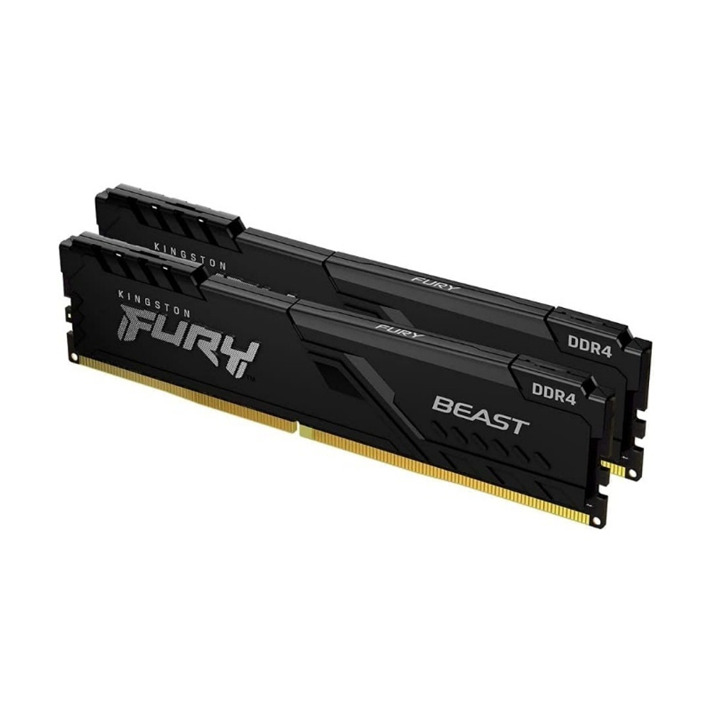 Оперативная память Kingston 32GB 3200MHz DDR4 CL16 DIMM (Kit of 2) FURY Beast Black