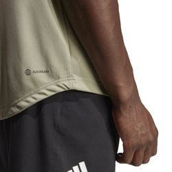 Мужская теннисная футболка Adidas Club 3-Stripes Tennis Tee - silver pebble