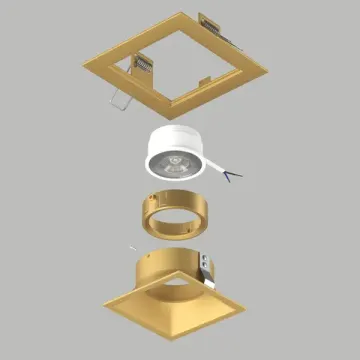 Комплект из светильника и рамки 1* GU5.3 D51303GMOD золото Domino Lightstar