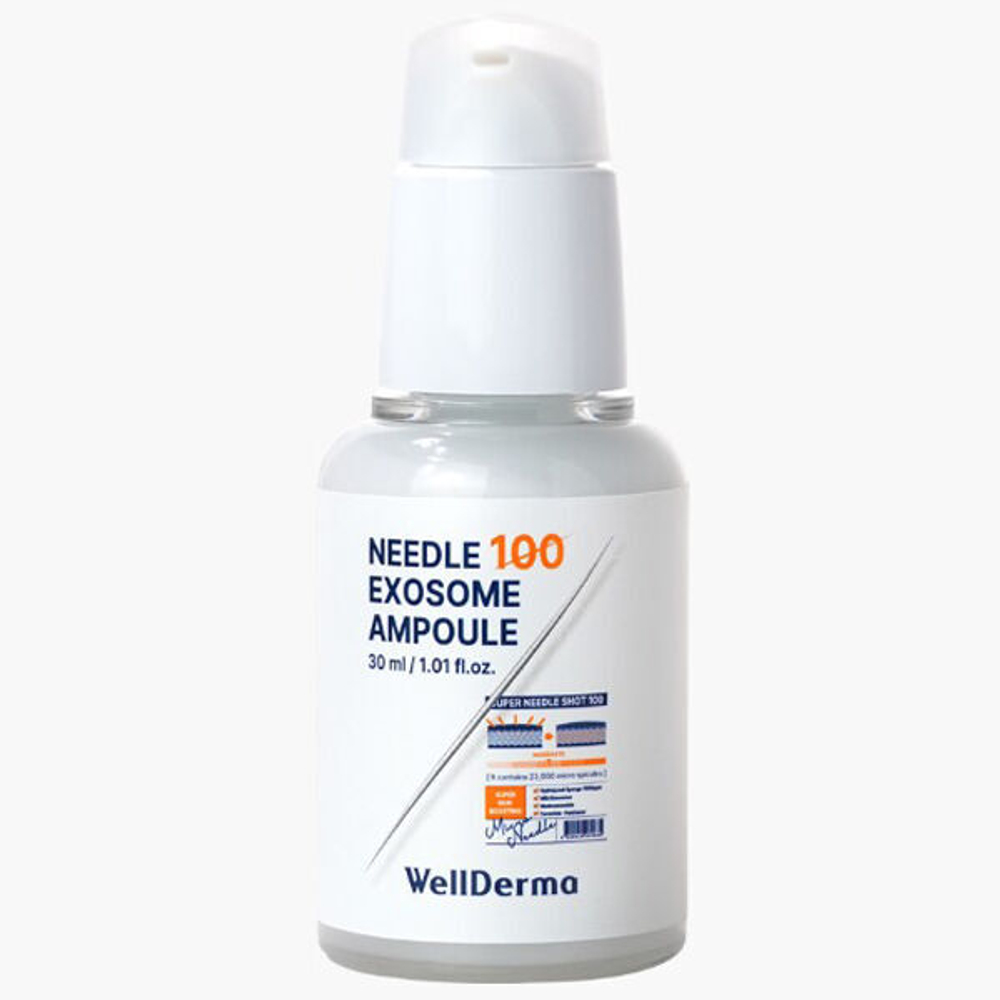 Ампульная сыворотка с микроиглами WellDerma Needle 100 Exosme Ampoule, 30мл