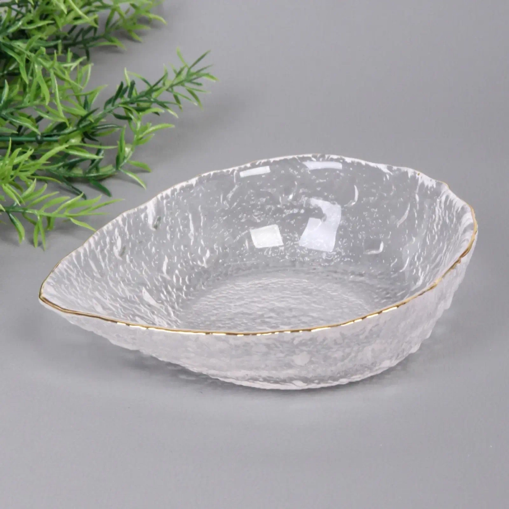 Салатник стеклянный «ICE CRYSTAL» 15см прозрачный