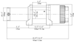 Лебёдка электрическая 12V Runva EWT4500ASR 2041 кг (синтетический трос)