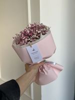 Букет из розовой гипсофилы