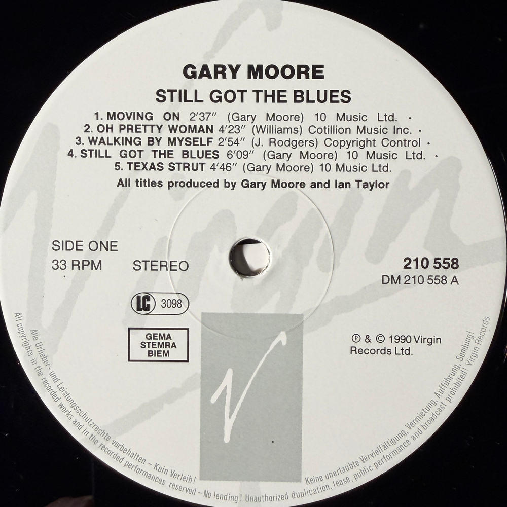 Gary Moore - Still Got The Blues (Европа 1990г.)