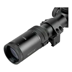 Прицел оптический BRITE LPVO 1-4X24 IR - крупный план окуляра с кольцом регулировки кратности