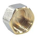 Заглушка латунь никель Ду 32 (1 1/4") ВР 9016 ГОСТ 32585-2013 Aquasfera 9016-04