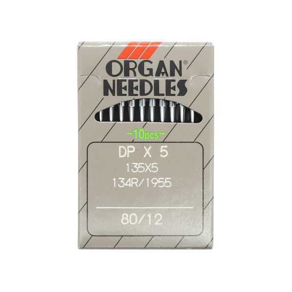 Иглы для промышленных швейных машин DPx5, №80, 10 шт, Organ