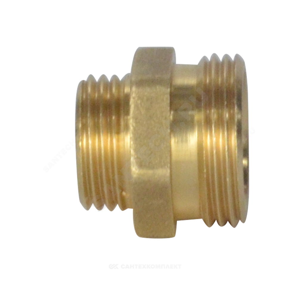 Ниппель латунь переходной Ду 20х15 (3/4"х1/2") под евроконус НР R180R Giacomini R180RY017