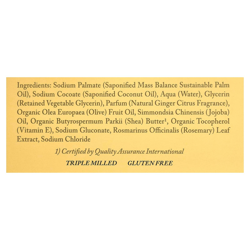 Dr. Woods, увлажняющее кусковое мыло, с имбирем и цитрусом, 149 г (5,25 унции)