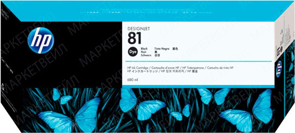 Картридж HP 81 (C4930A) для DesignJet 5500/5000 черный (680 мл) Картридж HP 81 (C4930A) для DesignJet 5500/5000 черный (680 мл)