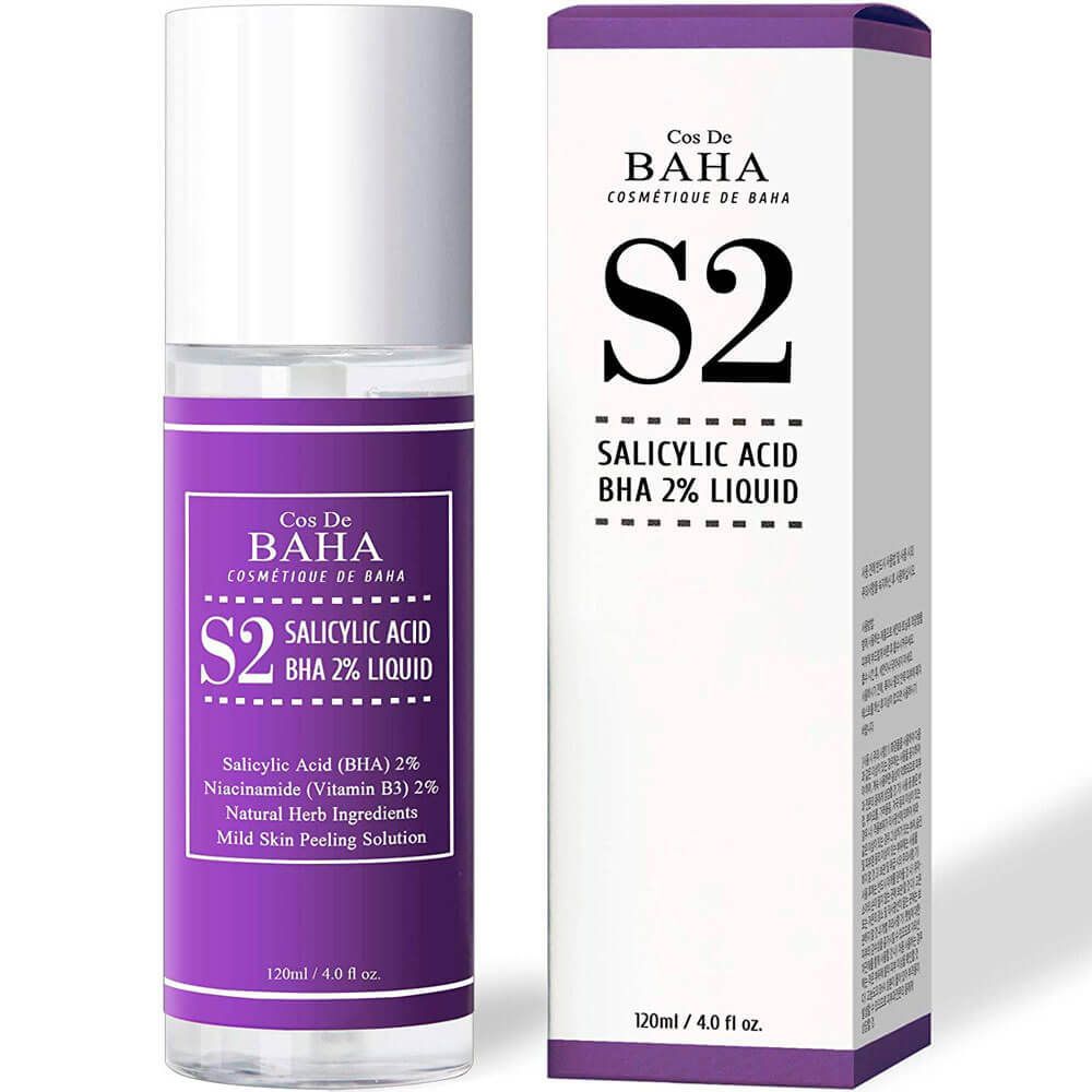 Тоник для лечения акне и сужения пор Cos De BAHA Salicylic acid 2% liquid (S2) 120 мл