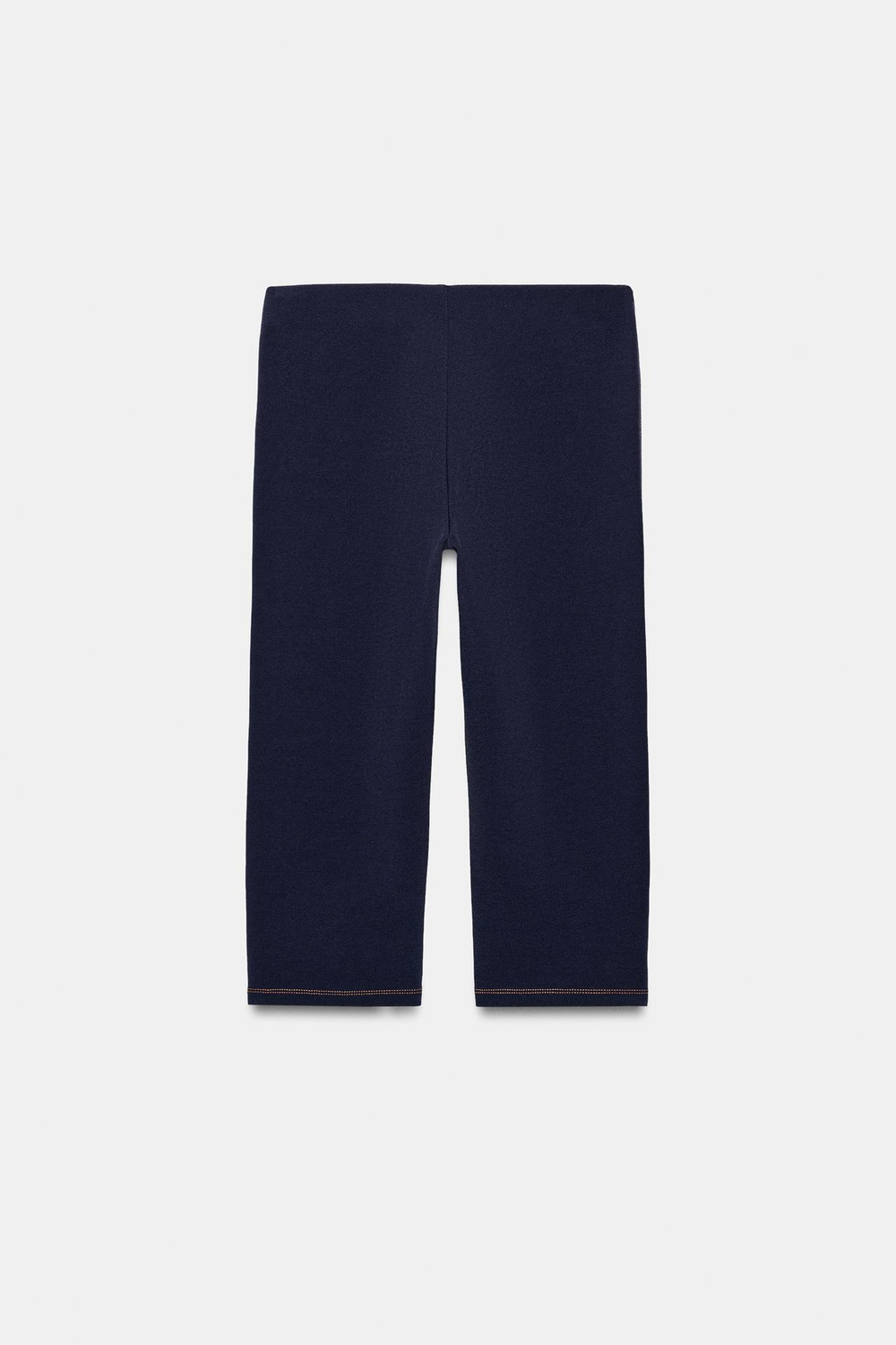 ZARA БРЮКИ КАПРИ С КОНТРАСТНОЙ СТРОЧКОЙ, ТЕМНЫЙ ИНДИГО