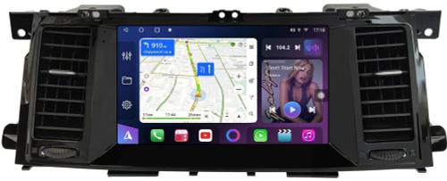 Магнитола для Nissan Patrol Y62, Infiniti QX56/QX80 2010-2017 (поддержка Bose, 360 и мониторов, рамка тип 3) - FarCar S500-TS10 монитор 9.5" QLED на Android 14, Быстрая, CarPlay, 4G SIM-слот