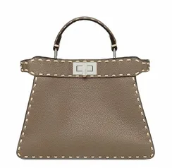 Сумка Fendi Peekaboo "i See You" коричнево-бежевый