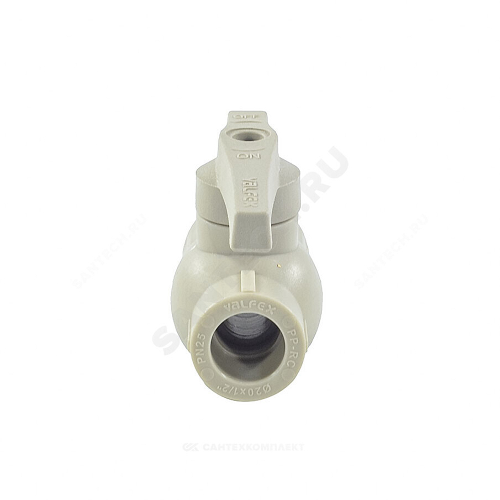 Кран шаровой PP-R серый Дн 25х3/4" ВР VALFEX 10142534Г