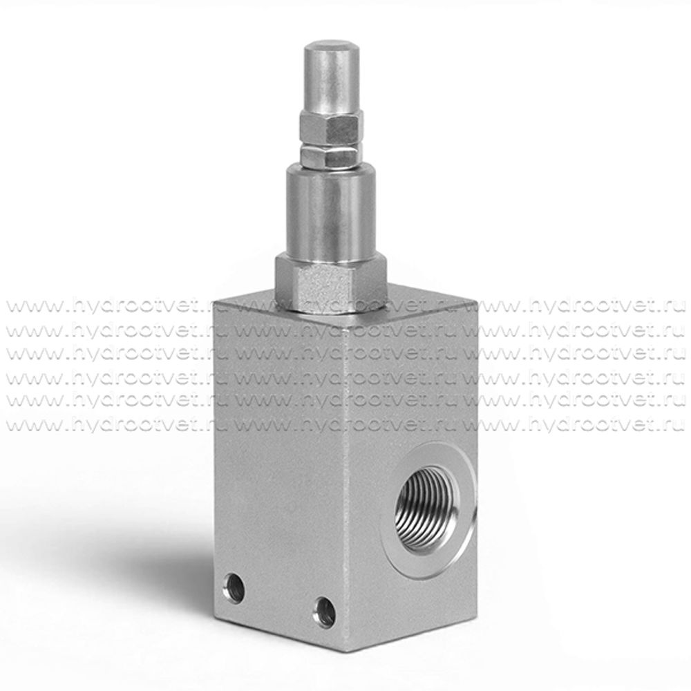 VMP-G1/2-250 - Предохранительный клапан трубный тройником G1/2, 50-250 бар
