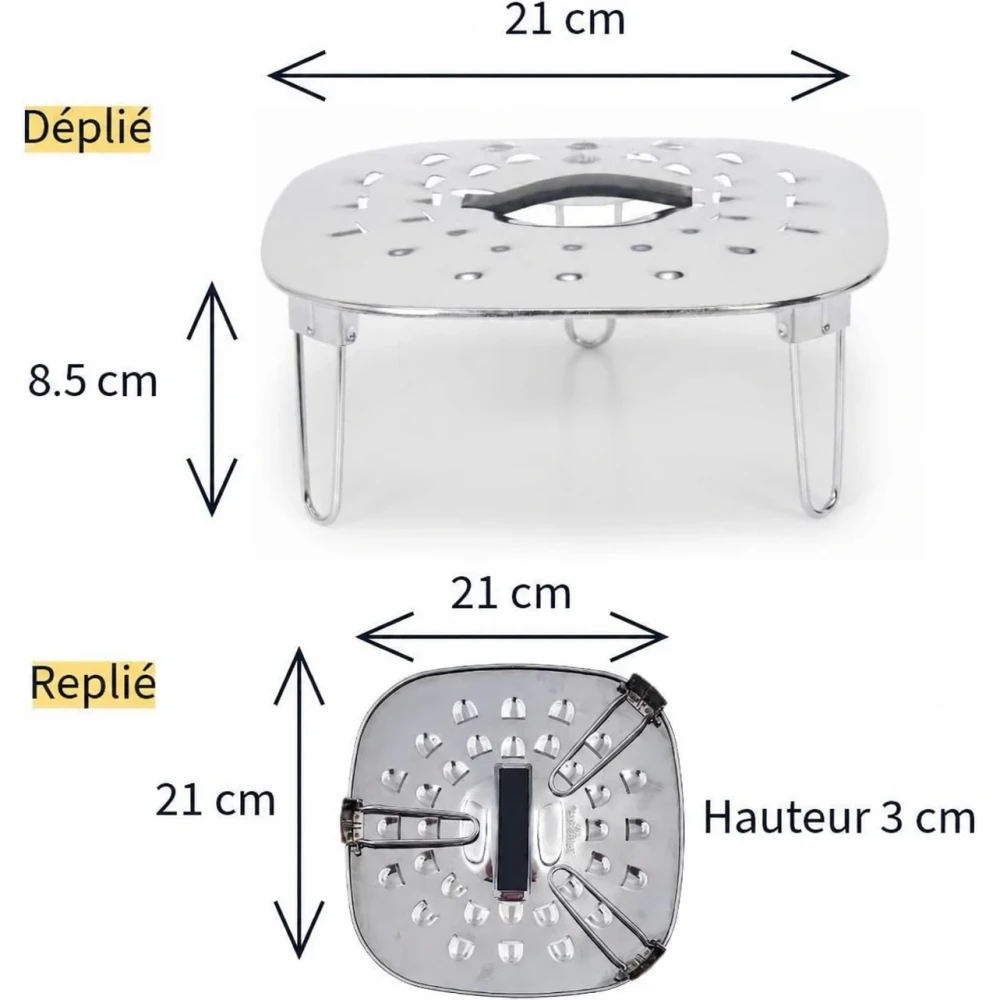 Защитный экран-решётка от брызг для аэрогриля Patisse Air Frying 21 × 21 × 8.5 см