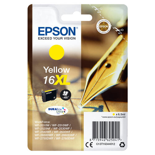 Epson Pen and crossword C13T16344022 струйный картридж Подлинный Желтый 1 шт