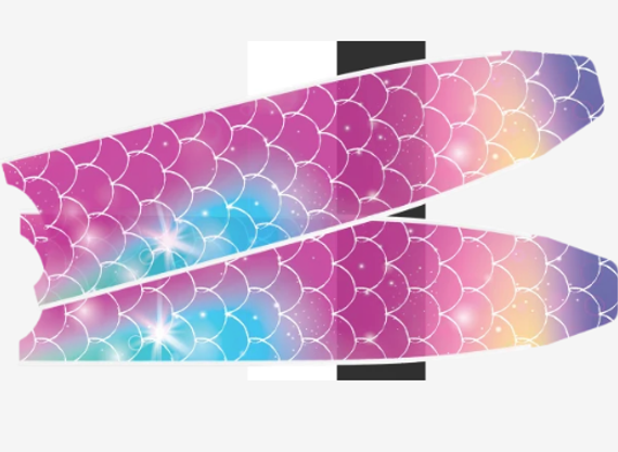 Лопасти Leaderfins ICT Mermaid Colour Blades (стеклотекстолит) белые, без наклейки, 20°, 80